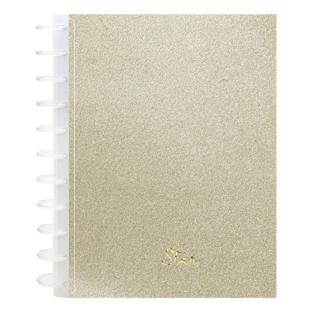 Caderno Kitdisc Univ 1 Matéria 80Fls Star Dourado Kit