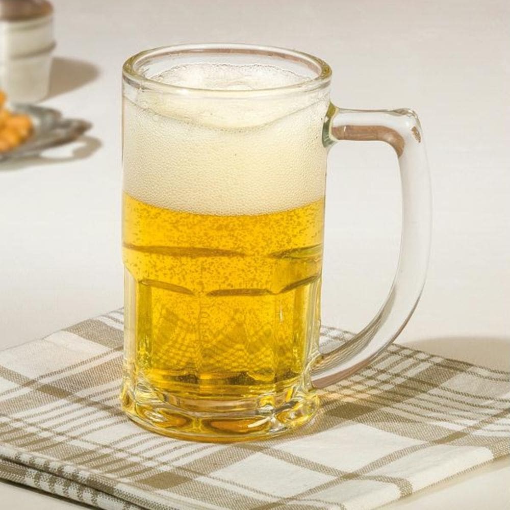 Conjunto 6 Canecas Vidro Vitamina 320ML Para Chopp Cerveja
