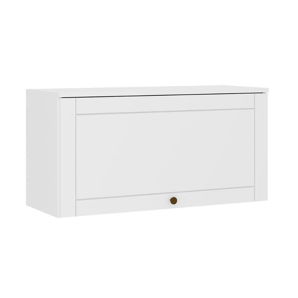 Armário Aéreo Cozinha Modulado Bella 2603 Com 1 Porta Basculante 80cm Branco