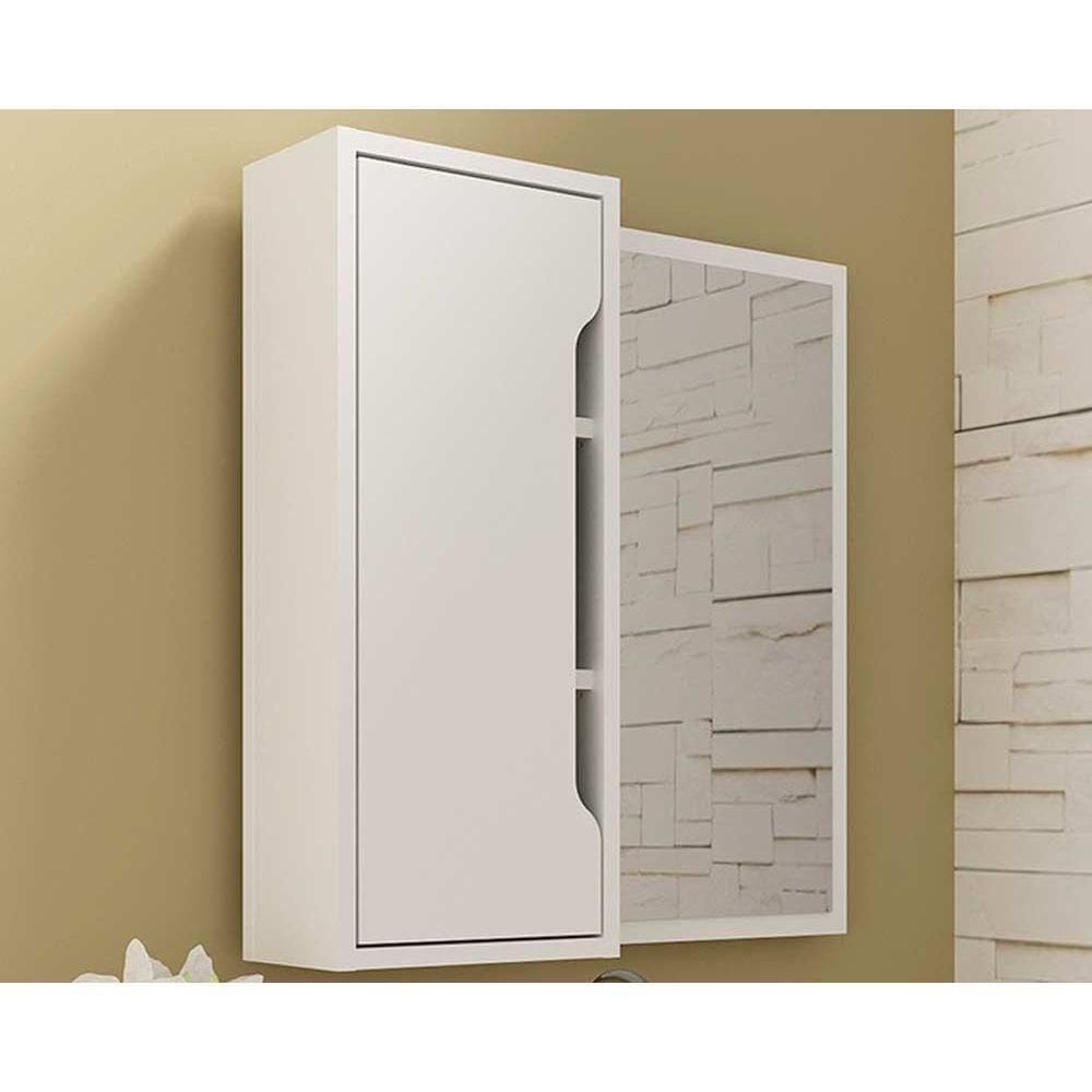 Espelheira De Banheiro Bn3648 60x60 Cm Branco - Tecno Mobili