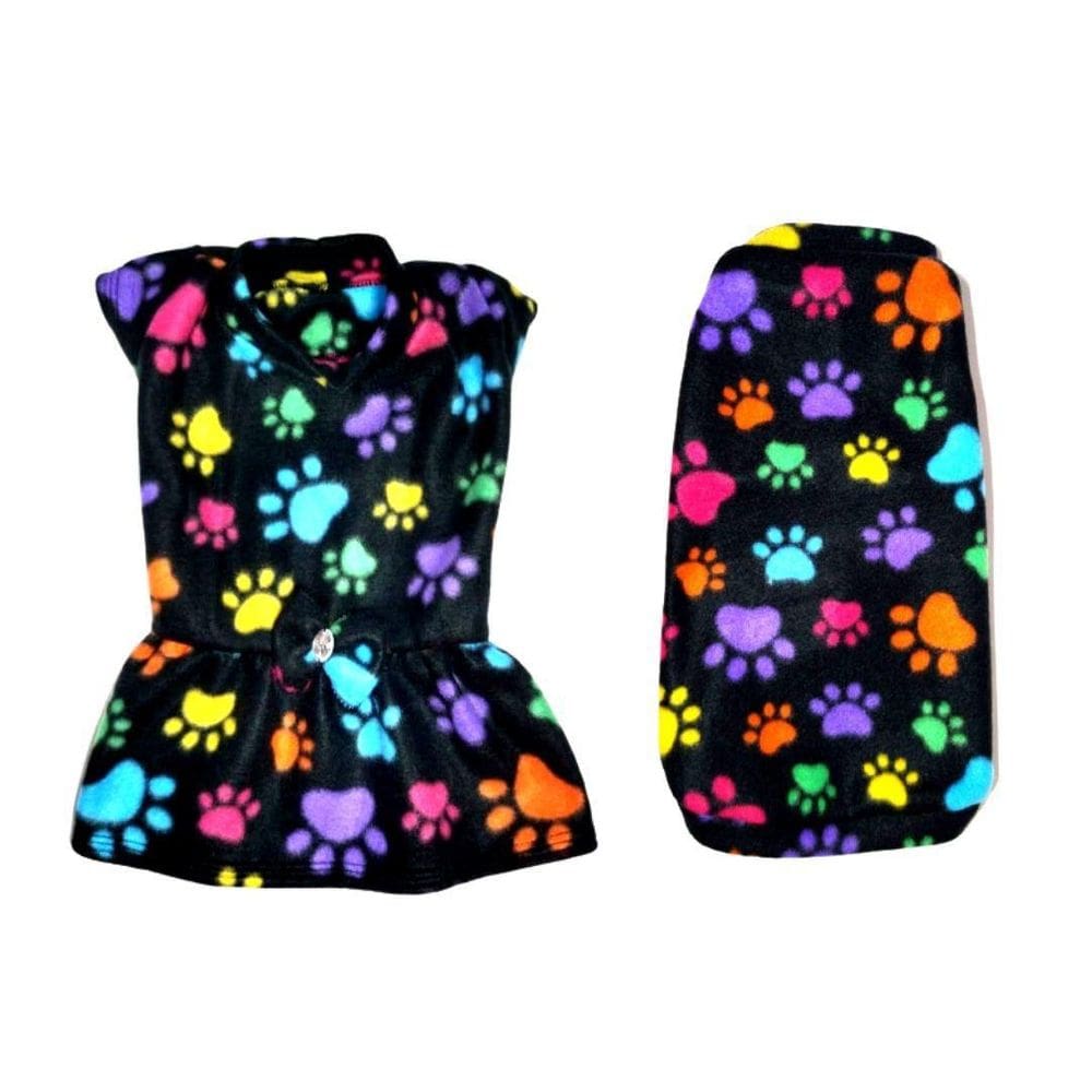 Kit 2 Roupas Para Cães - Vestido E Suéter De Inverno M