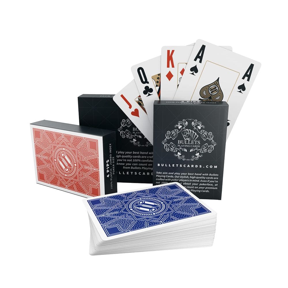 Cartas de baralho Bullets Paulie-Design Poker Waterproof 2 decks