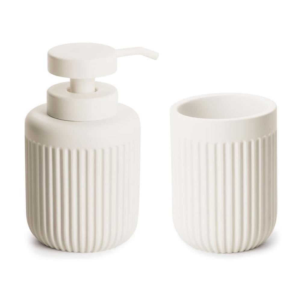 Kit Lavabo Banheiro Dispenser Sabonete Líquido Porta Escova