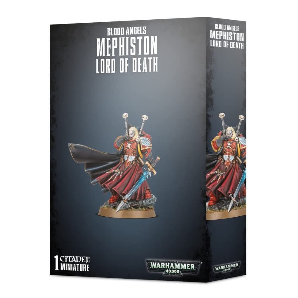 Workshop de jogos de figuras de ação Blood Angels Mephiston Lord of Death Warhammer 40.000