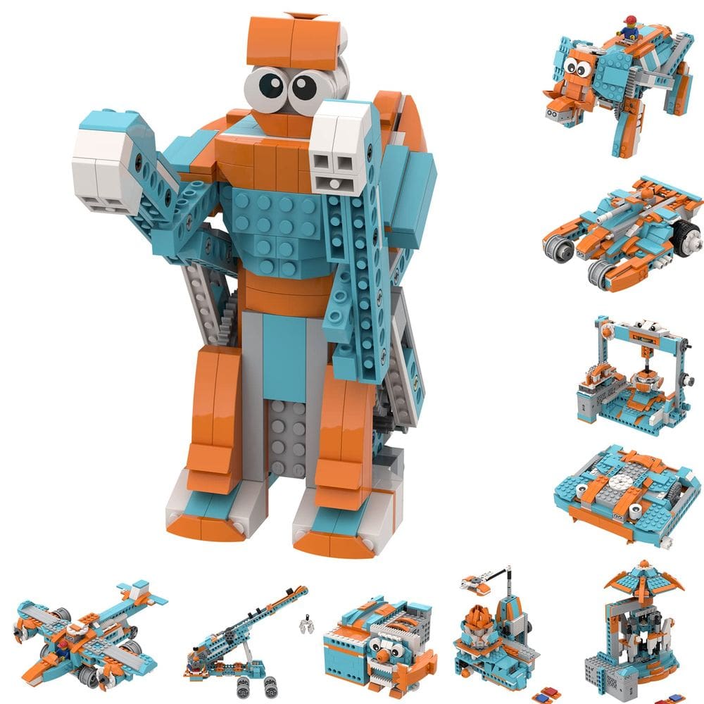 Kit de robô de codificação de blocos de construção VTeePck Stocking Stuffers 8-12