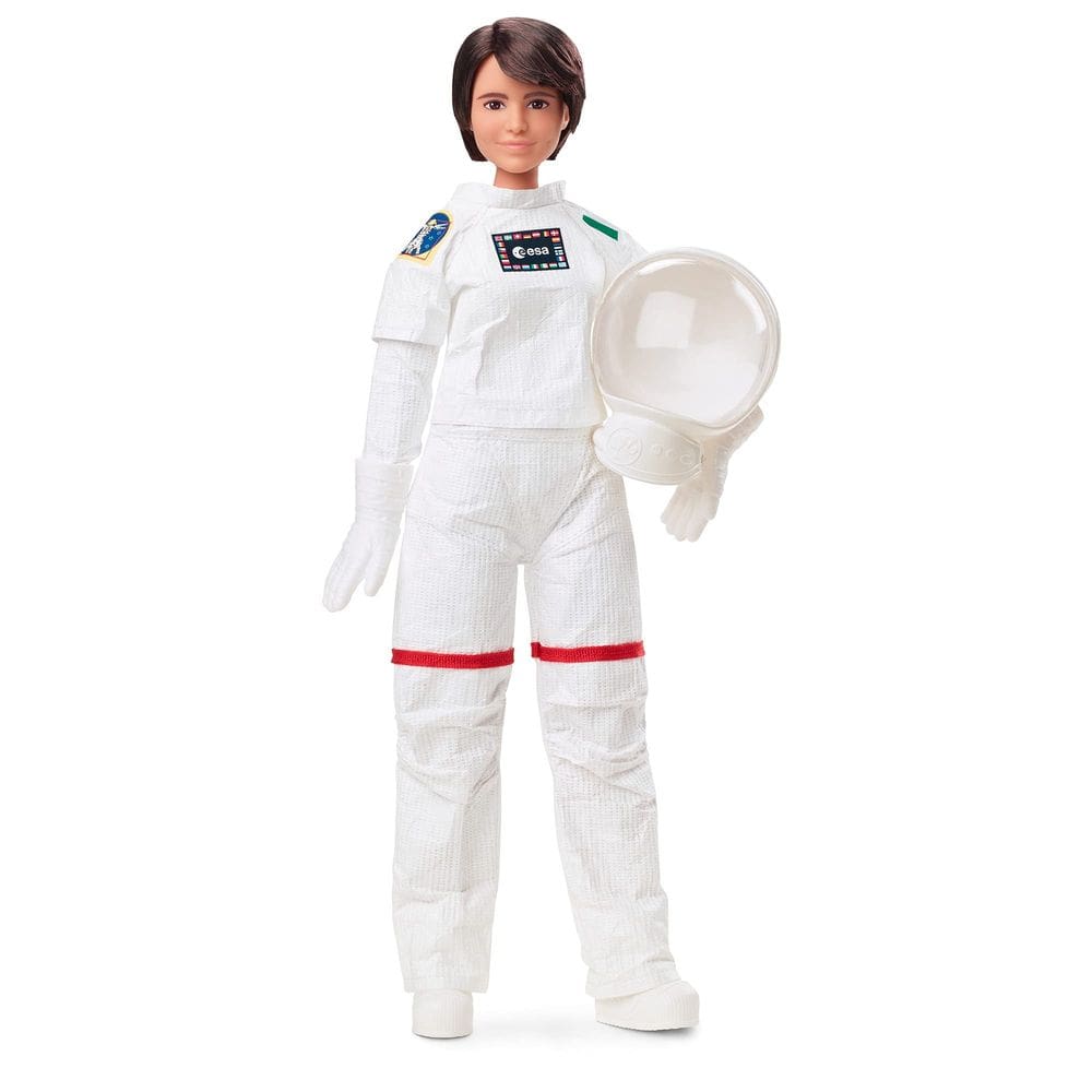 Boneca Barbie Signature Role Models Samantha Cristoforetti, astronauta da ESA, 29 cm com traje espacial