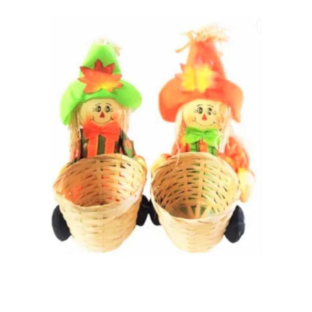 Decoração Junina Espantalho Sentado Com Cesto Arraia Junino