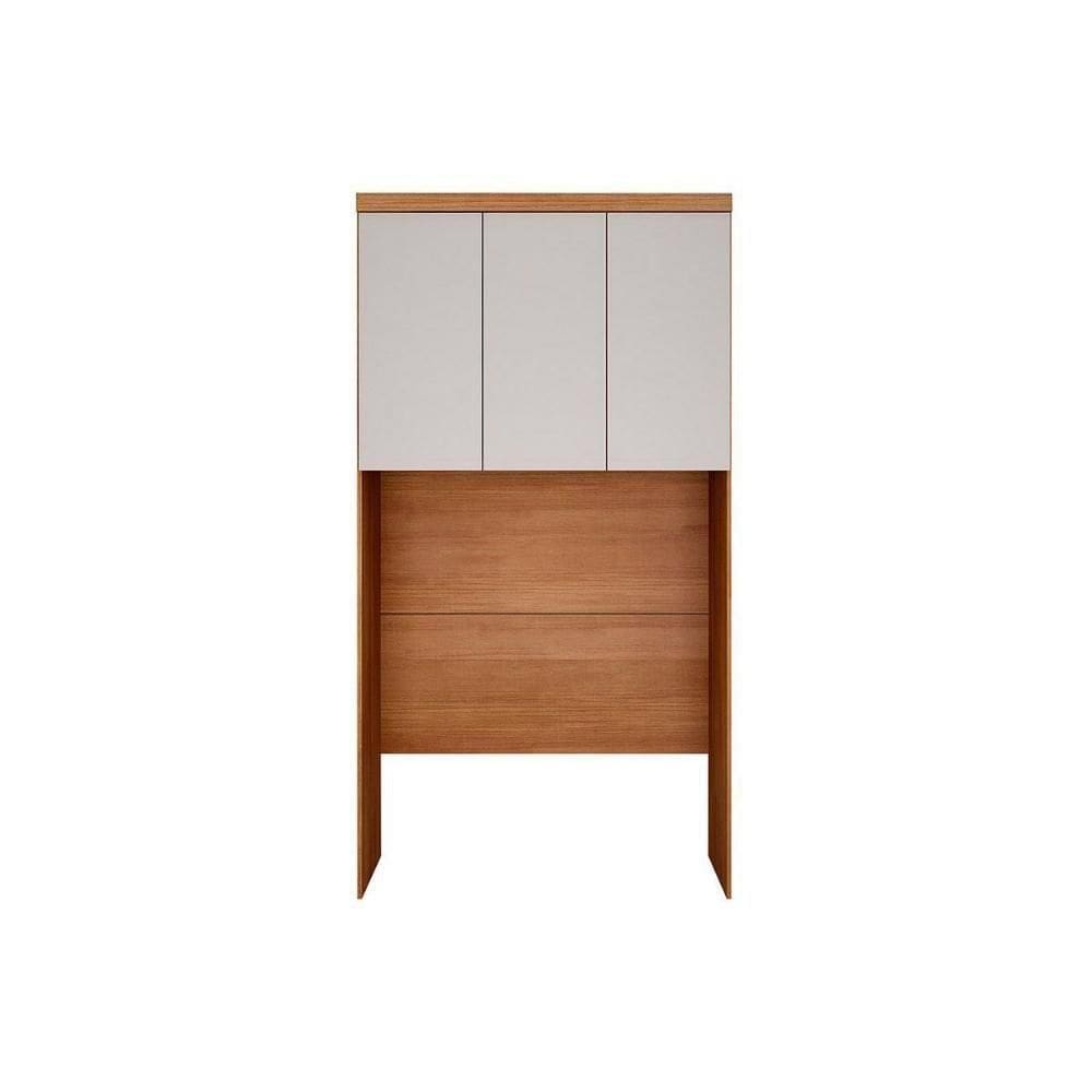 Módulo De Quarto Solteiro Armário Ponte Aéreo Rizon-linea C- 3 Portas Cumaru-fendi - Horizonte
