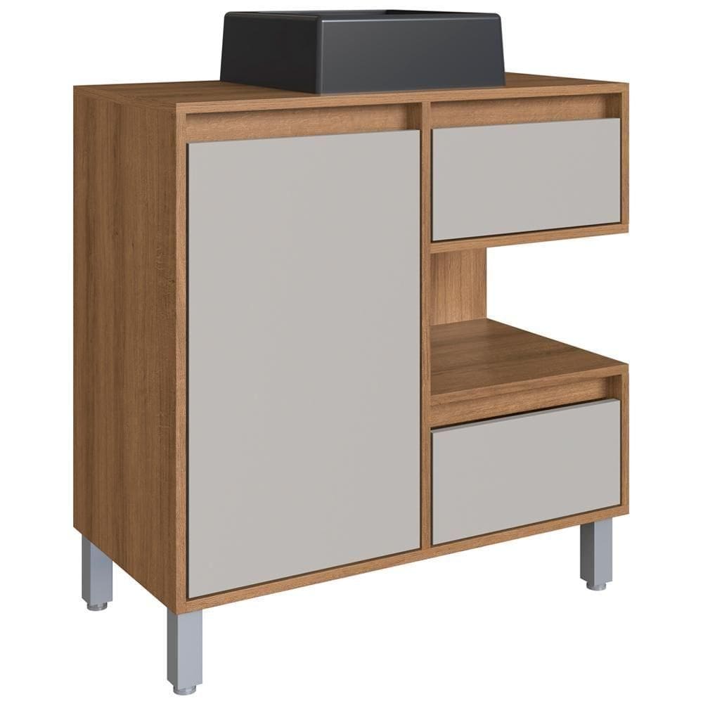 Gabinete Suspenso 80 Cm Cuba Preta Bl2001 Mell Arenas Faem Mell Arenas