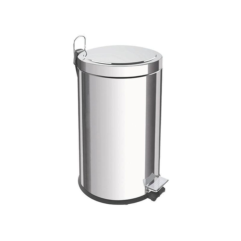 Lixeira Tramontina Brasil Com Pedal 12l Redonda Inox 94538112