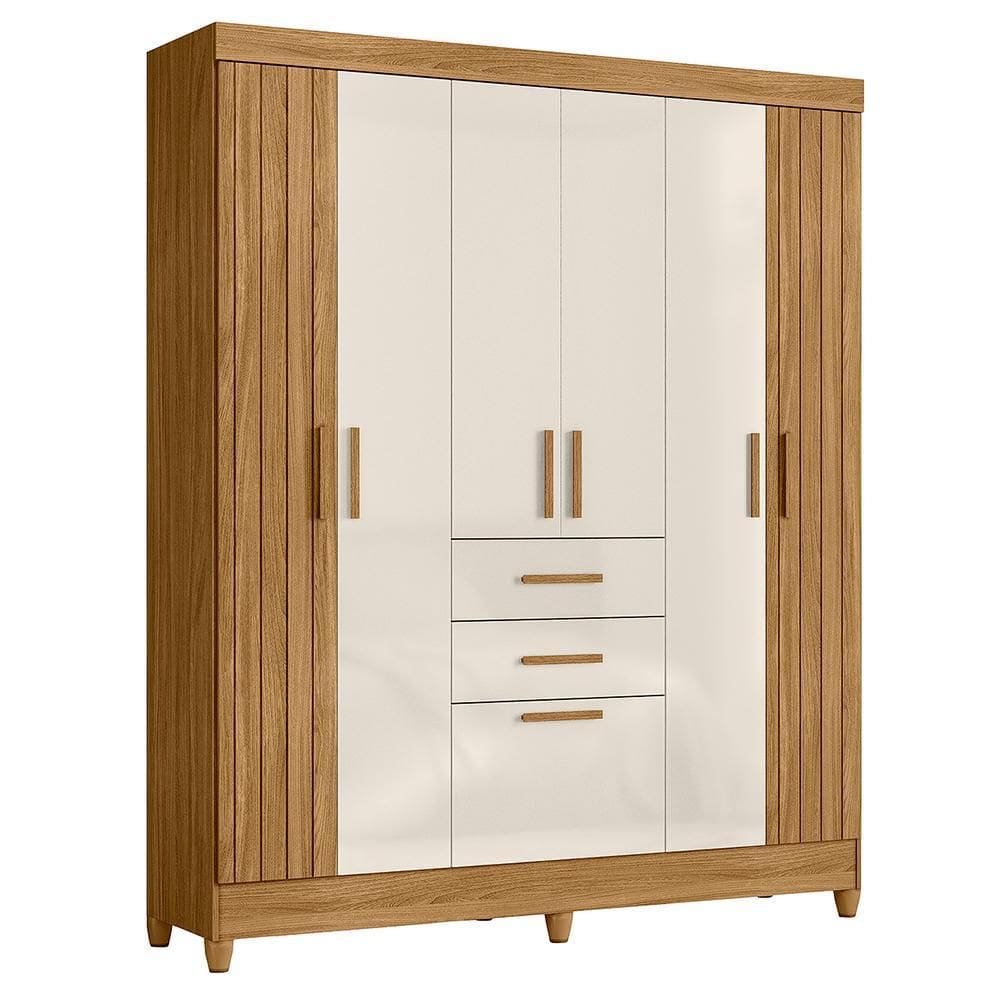 Guarda Roupa Solteiro Malta 7 Portas e 2 Gavetas - Moval