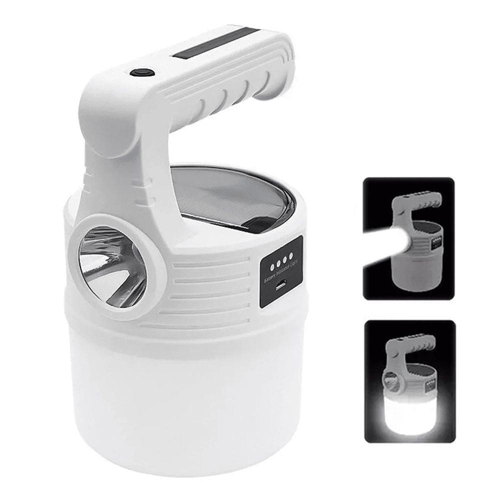 Lanterna Lampião Recarregável Solar Usb Farol Luminária Led