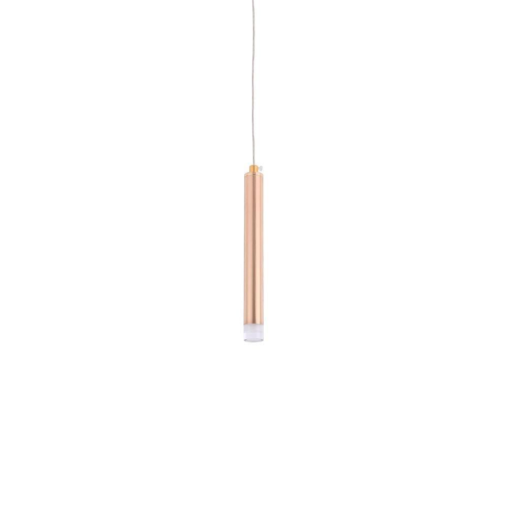 Lustre Pendente Skylight Aaron 3079s Led Bivolt Dourado/transparente