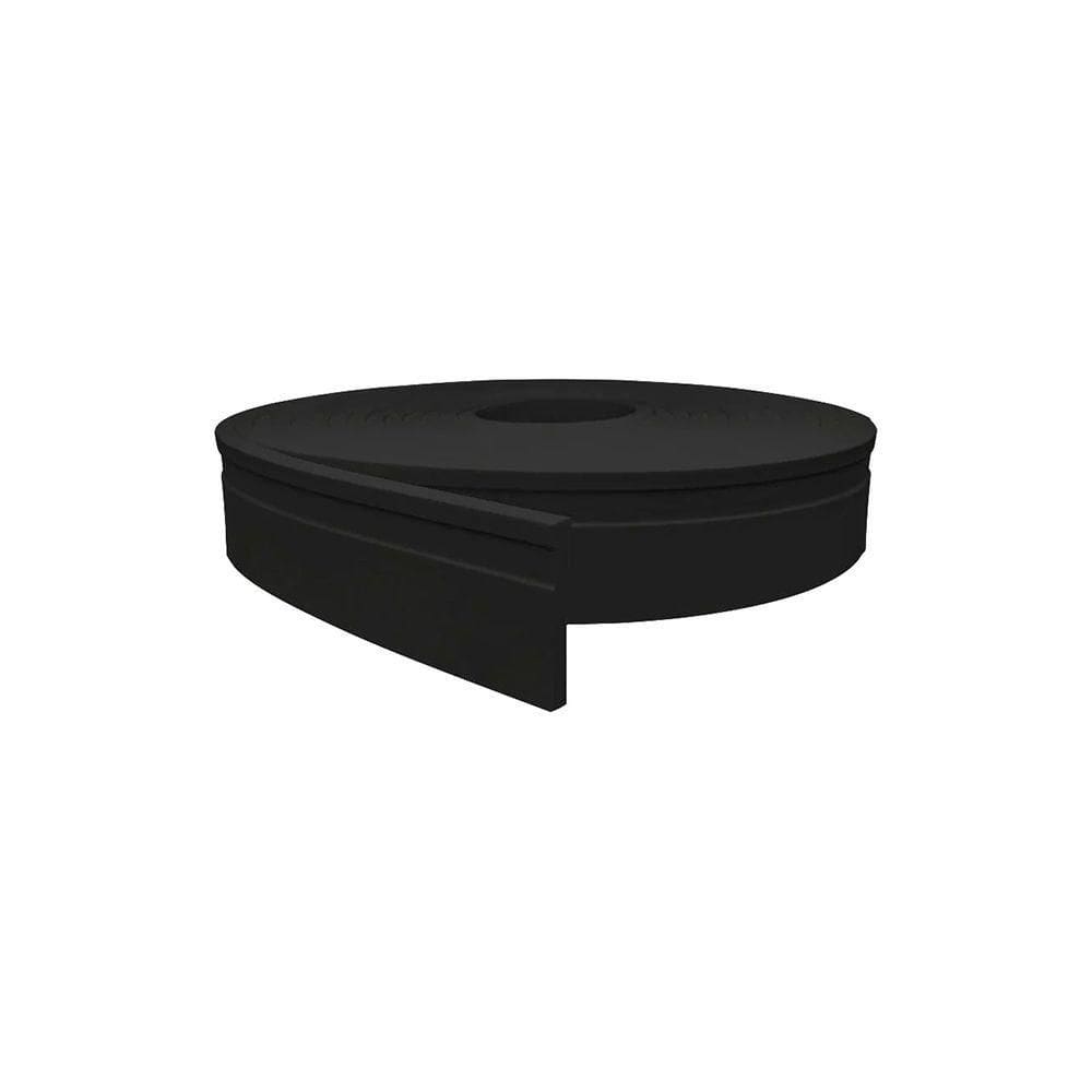 Rodapé De Eva Autocolante Rp16p 7cm Preto 2,5 Metros