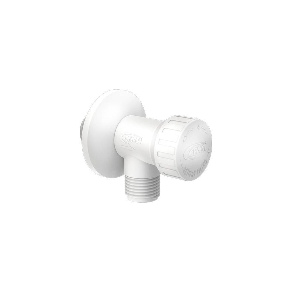 Registro Regulador De Vazão Com Filtro 1-2 Censi Branco