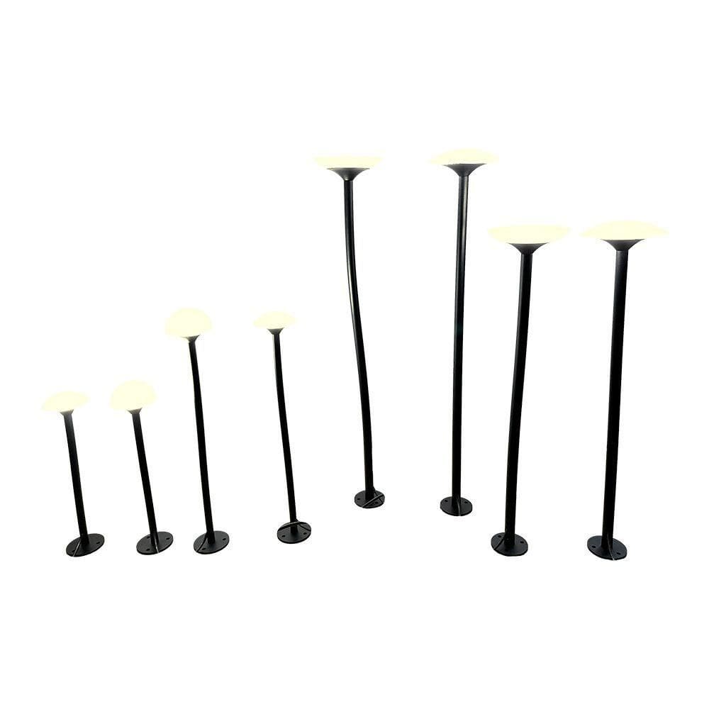 Luminária De Jardim Nordecor Pilze 6613 Led Bivolt Preto 3000k Luz Amarela