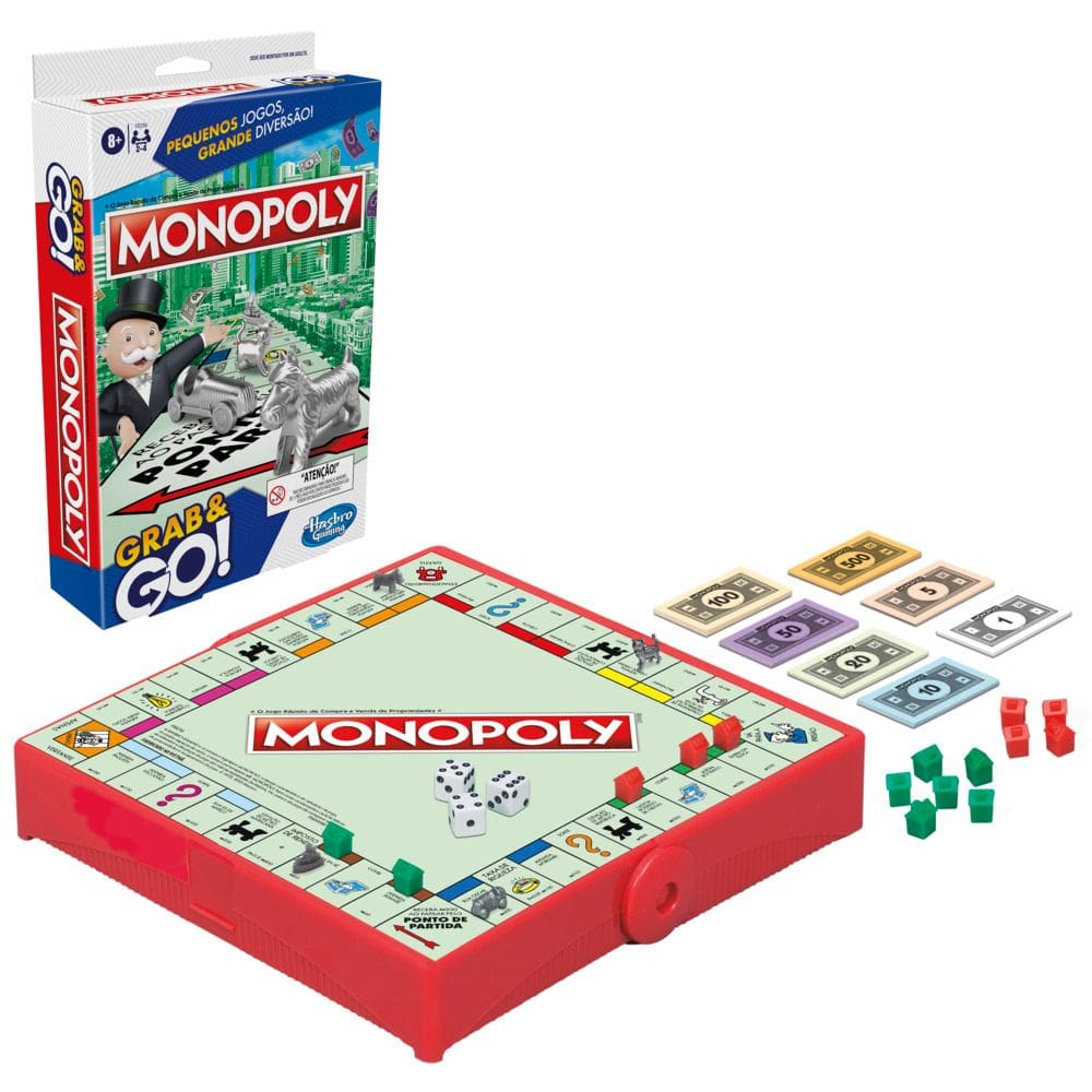 Jogo de Tabuleiro Monopoly Grab And Go - Hasbro Gaming