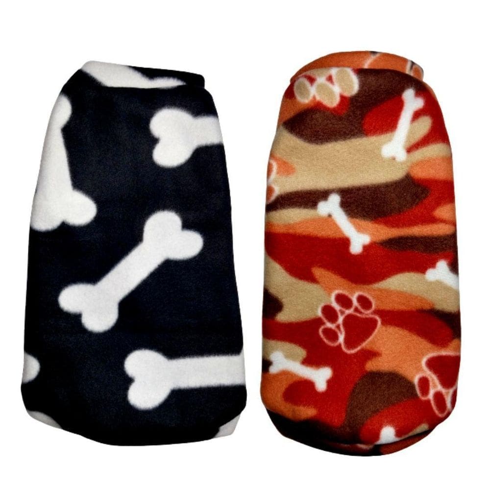 Kit 2 Roupas Cachorro - Suéter Inverno G Preto e Marrom