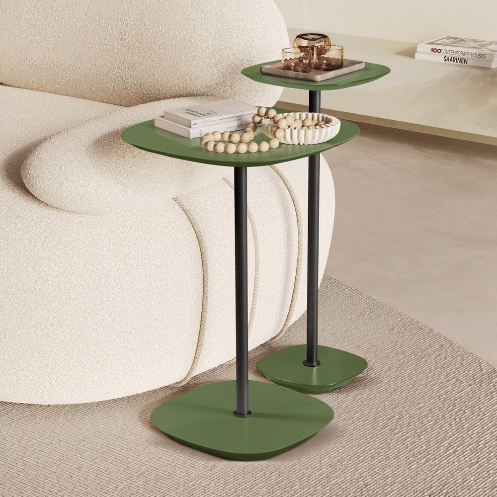 Conjunto Mesa Lateral Florença Alta e Baixa - Lf 049 Verde/Preto