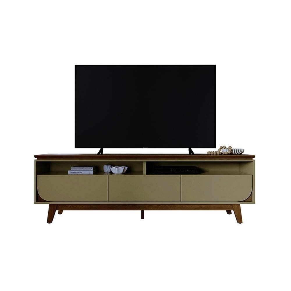 Rack para Tvs até 75 Pol Selene 62,5x200x36 Cm Cumaru/opala