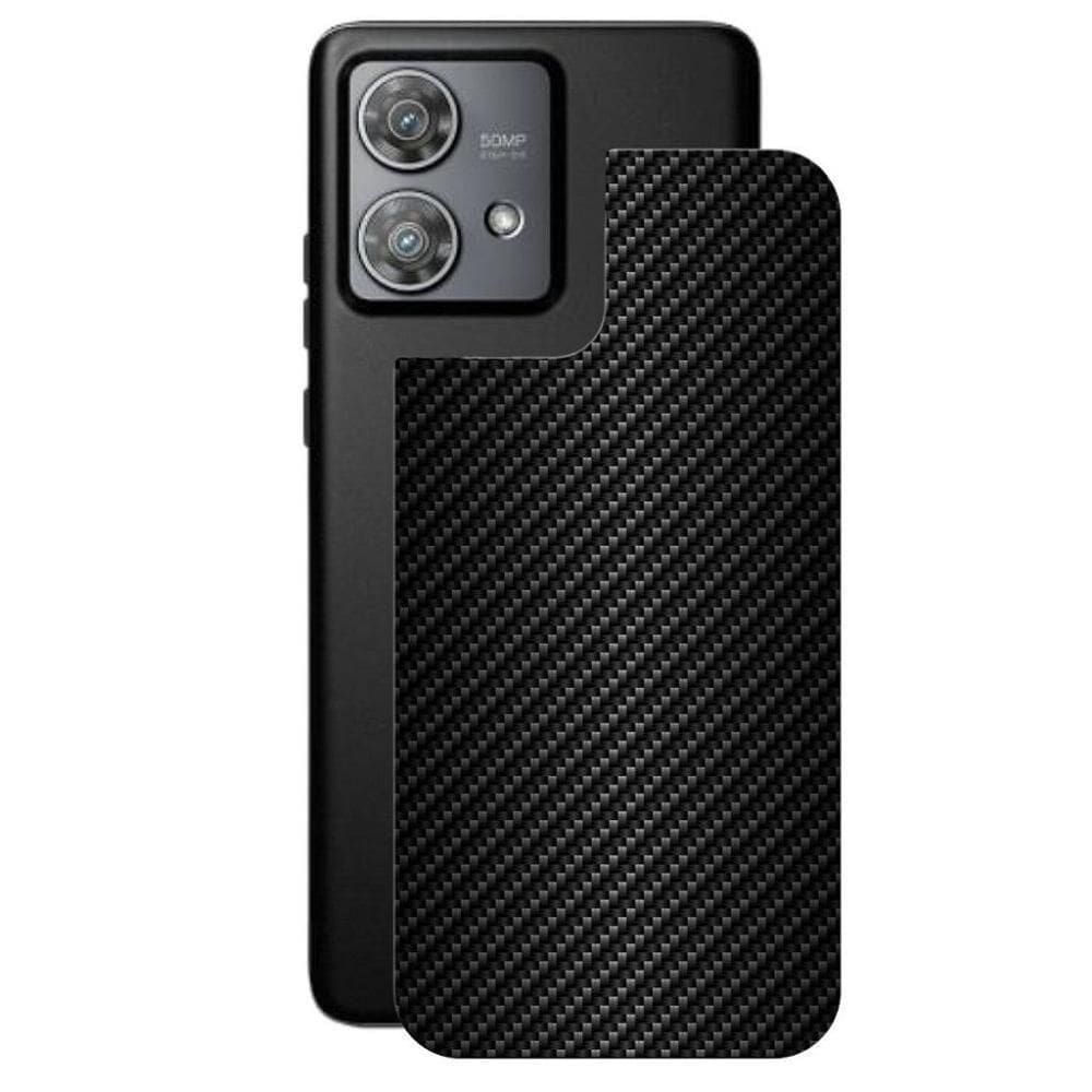Película Para Motorola Edge 40 Neo 5g - Traseira De Fibra De Carbono Preta - Gshield