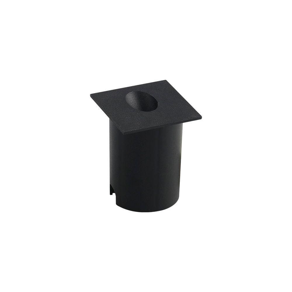 Balizador Nordecor Fery Embutir Quadrado Led Bivolt Preto 3000k Luz Amarela 2373