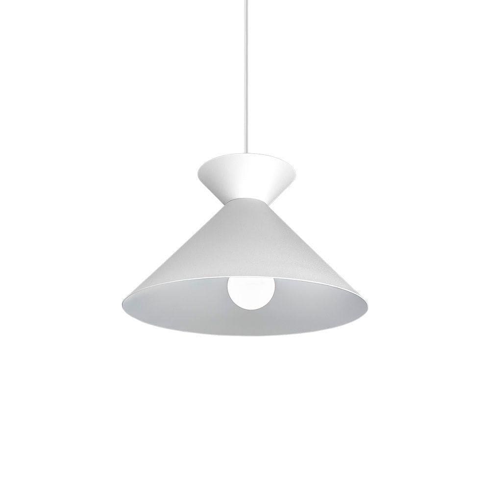 Lustre Pendente Blumenau Guto E27 Bivolt Branco Fosco