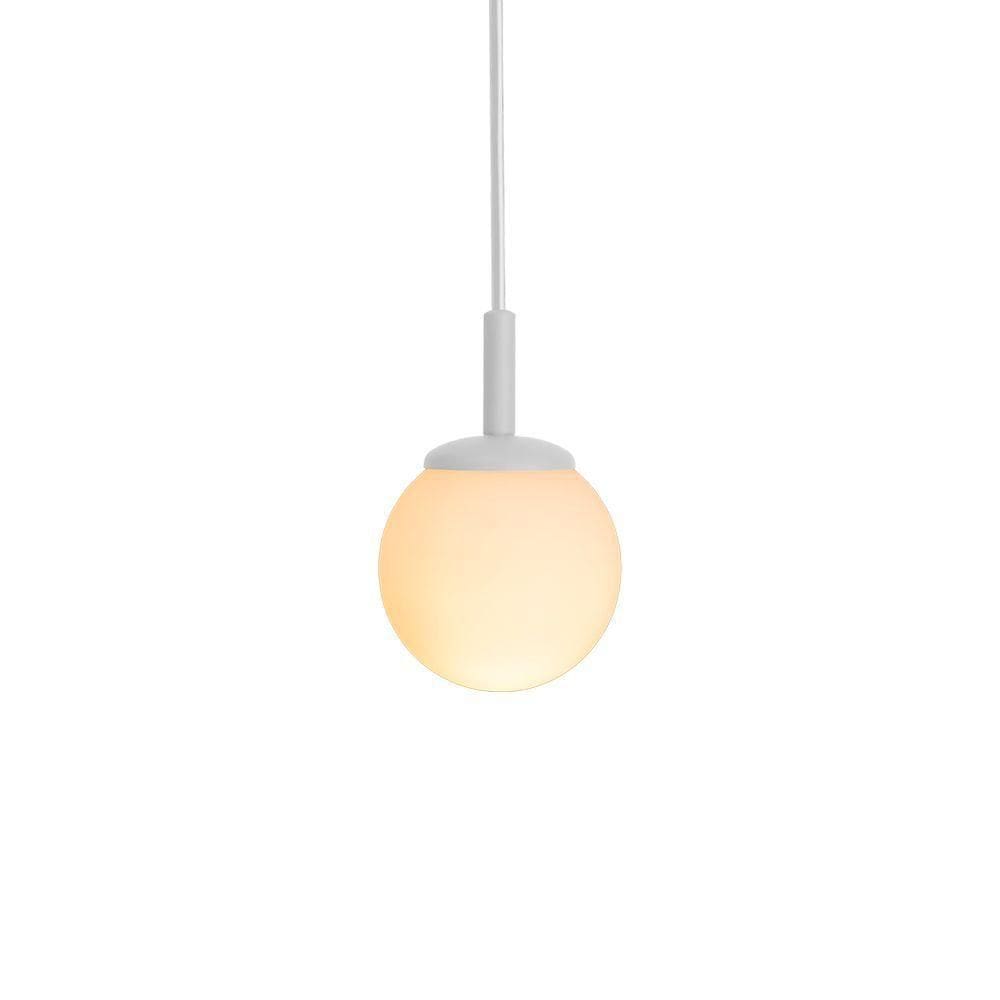 Lustre Pendente Blumenau Macadâmia G9 Bivolt Branco Fosco