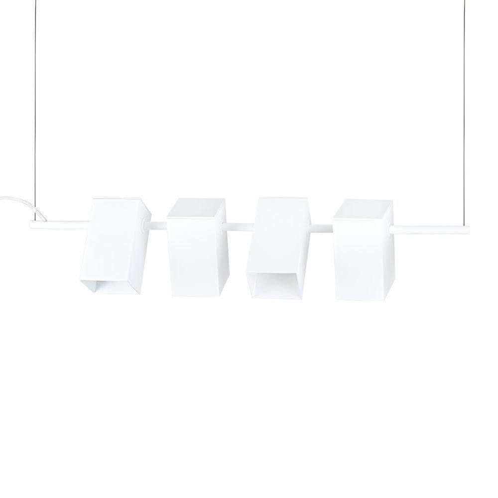 Lustre Pendente Blumenau Kina Light G9 Bivolt Branco Fosco