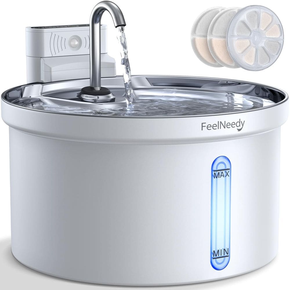 Fonte de água sem fio para gatos FEELNEEDY Automatic 3.5L