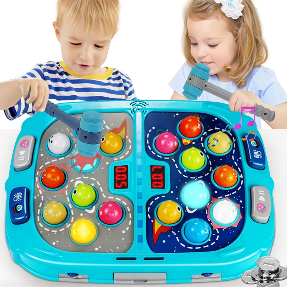 Jogo Whack Mole ANNKIE Pound A Mole com som e luz 3-12 Y