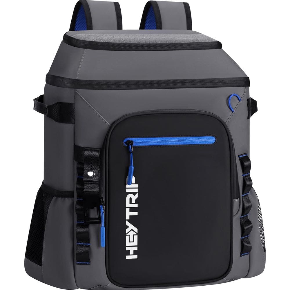 Mochila refrigeradora HEYTRIP Heytrip 54 latas impermeáveis cinza
