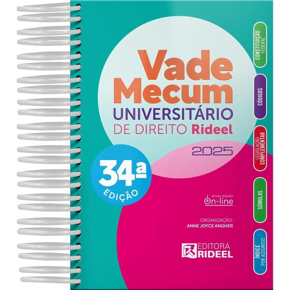 Vade Mecum Universitário de Direito Rideel 2025 - 1º Semestre - 34º Edição