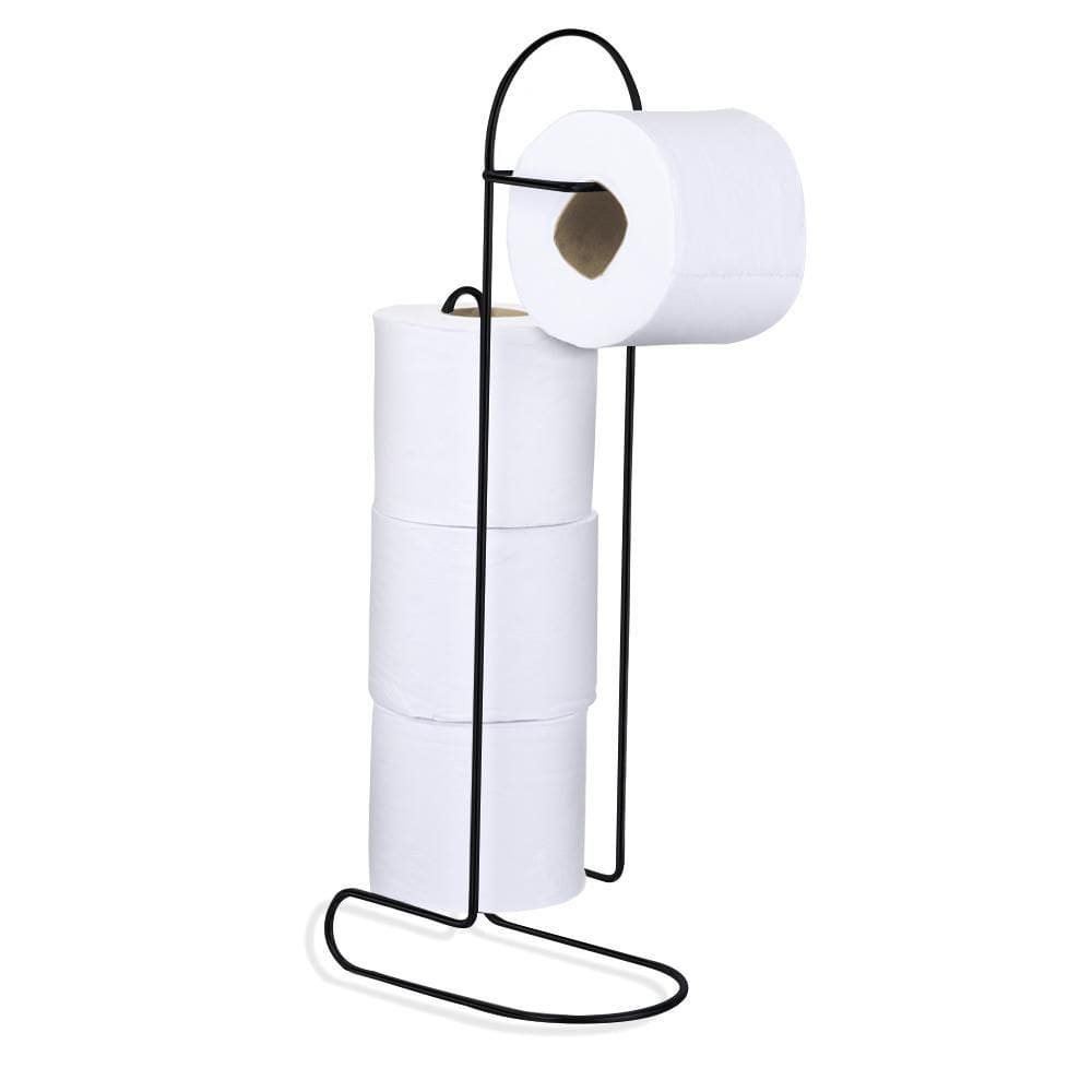 Suporte Papel Higiênico Para Chão Black - 49Cm