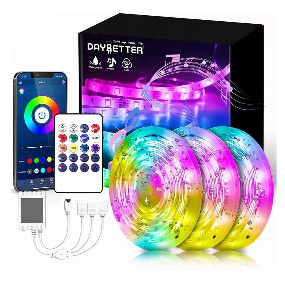 Lâmpadas LED DAYBETTER Waterproof 50m com controle remoto