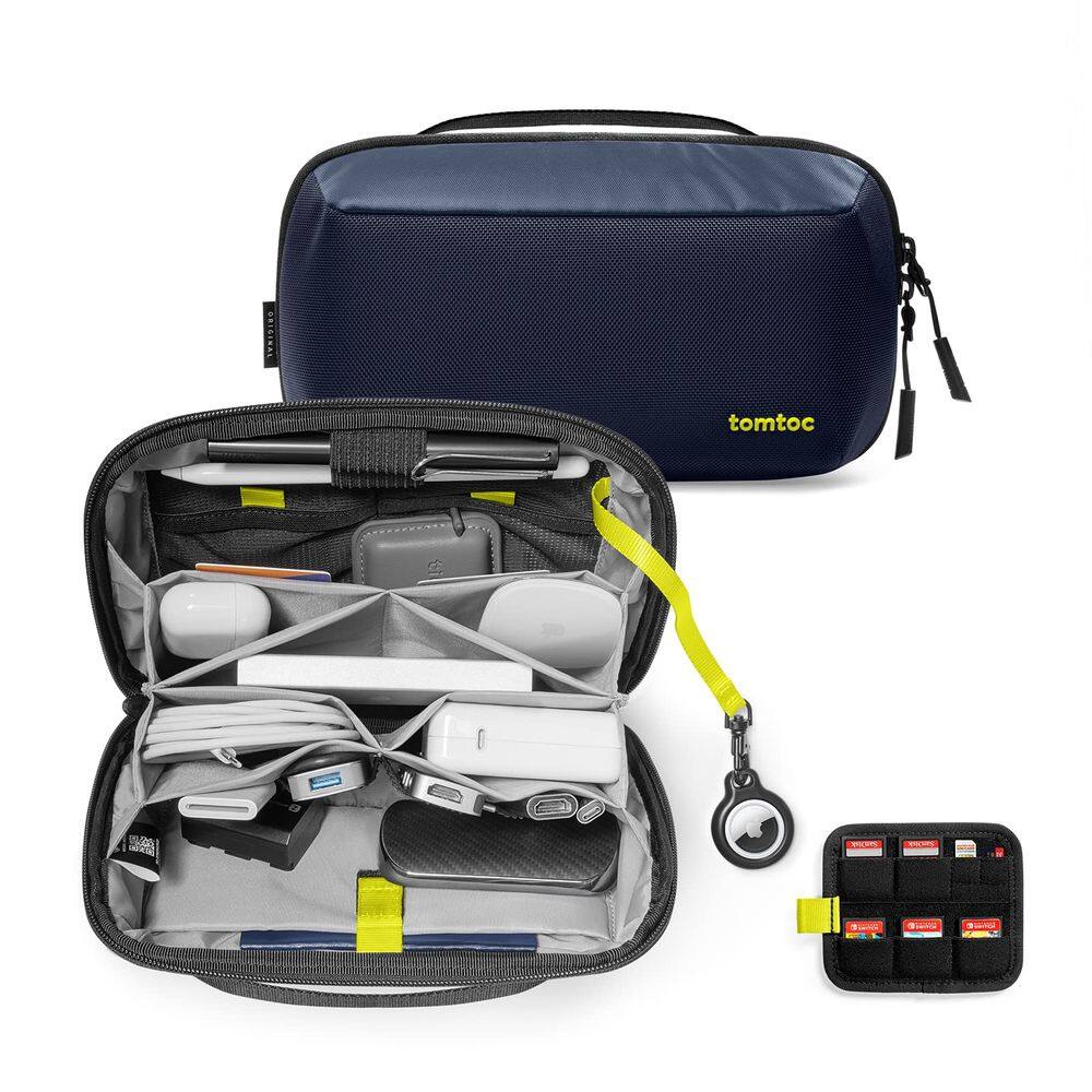 Organizador eletrônico Accessory Tech Pouch tomtoc Navy Blue