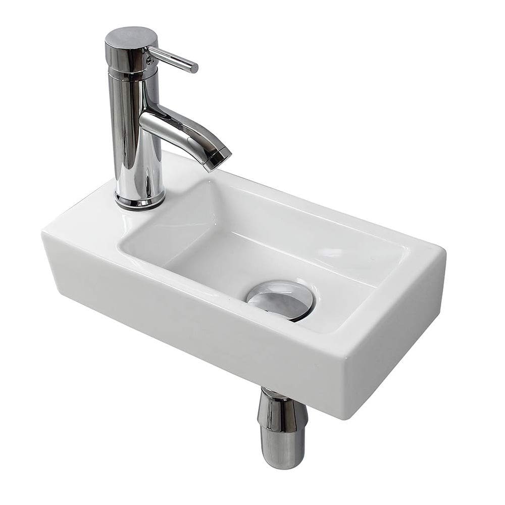 Lavatório suspenso na parede XIFIRY Small Loakroom Ceramic White