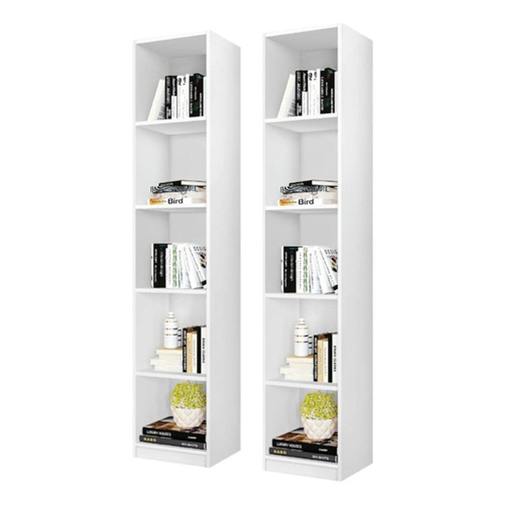 Kit Estante 5 Nicho Livreiro Organizador Sem Porta Expositor
