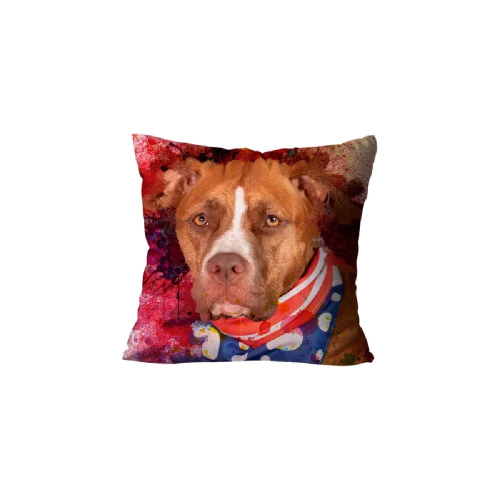 Capa Para Almofada Mdecore Pets 45x45cm - Pitbull
