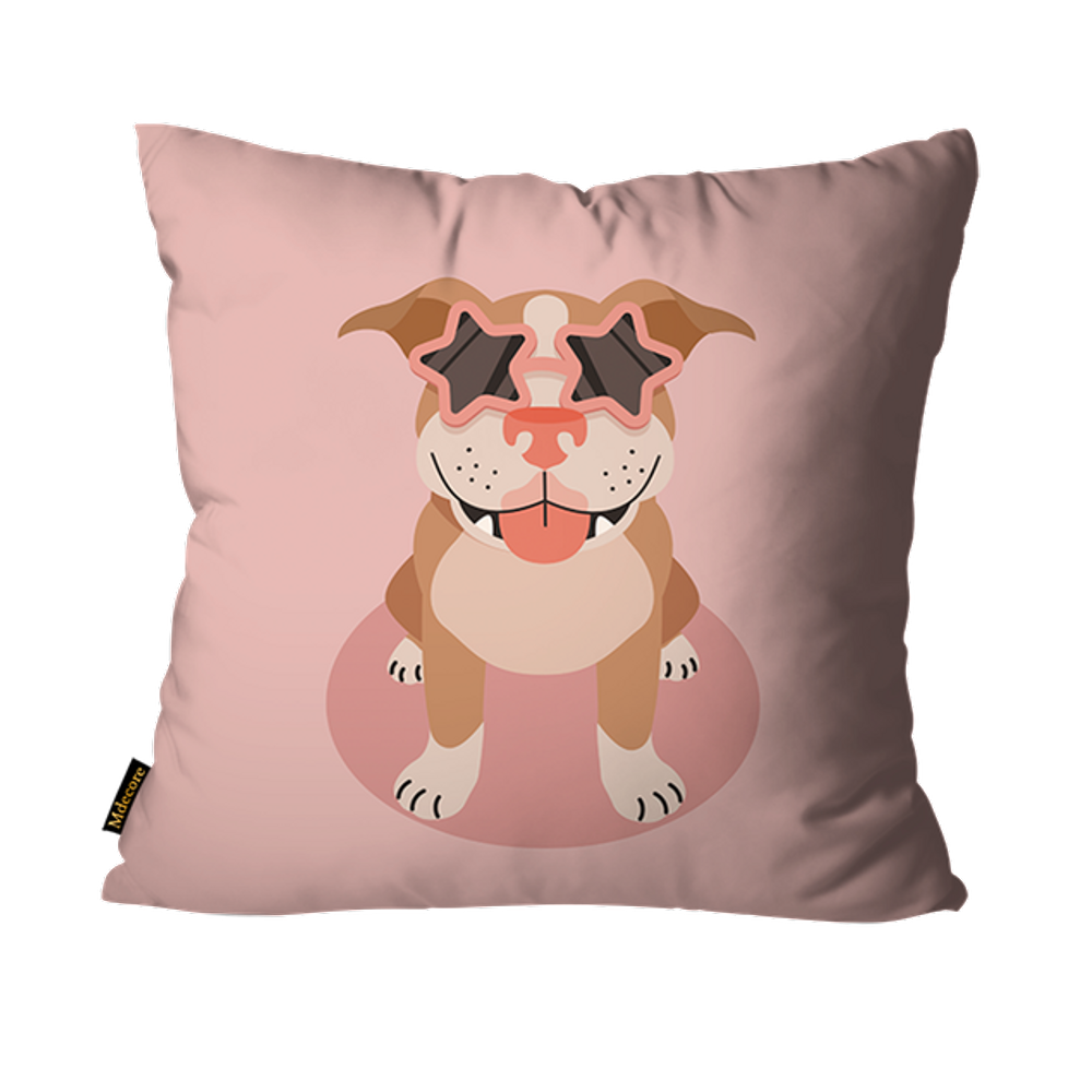 Capa Para Almofada Mdecore Pets 45x45cm - Pit Bull Rs