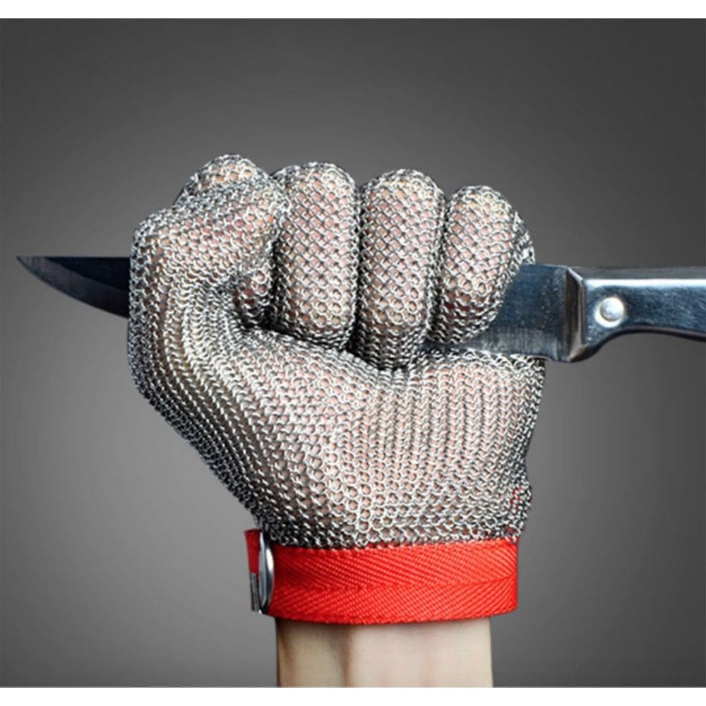 Luvas resistentes ao corte JZD Stainless Steel 304 Metal Mesh L