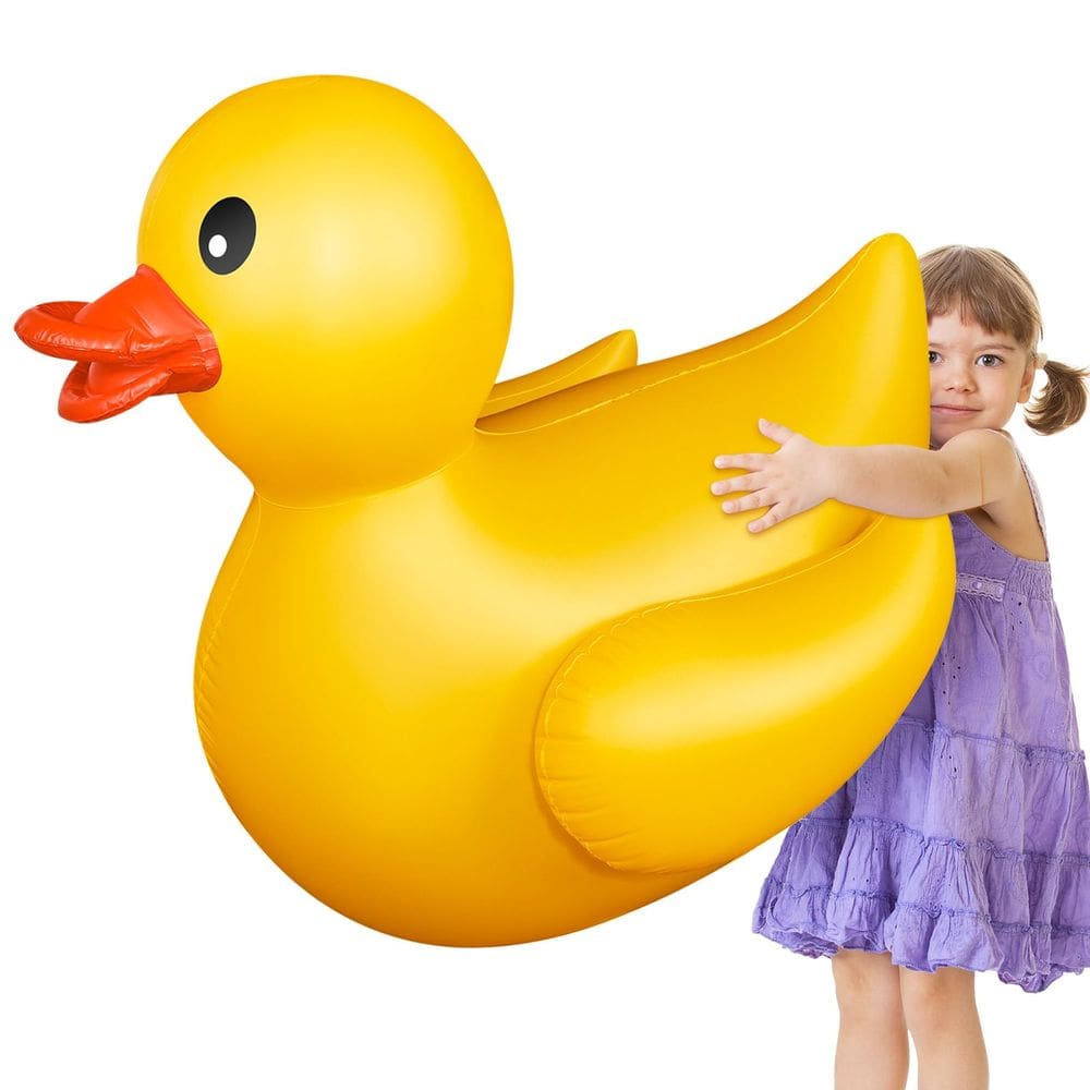 Float inflável Duck Pool Hungdao de 4 pés para festa de verão infantil