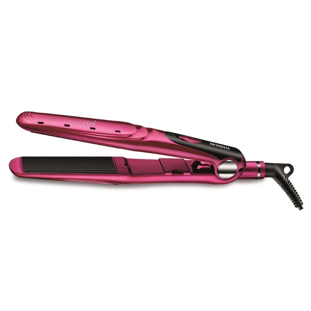 Chapinha Prancha de Cabelo Mondial Bivolt Rosa 30W