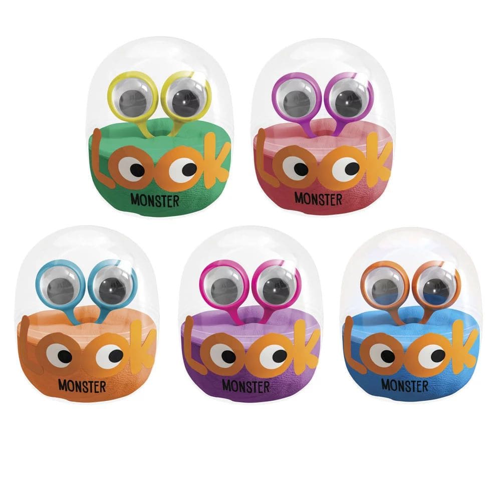 Massinha Stiica e Pula Doce Brinquedo Look Monster 14g - Item Variado