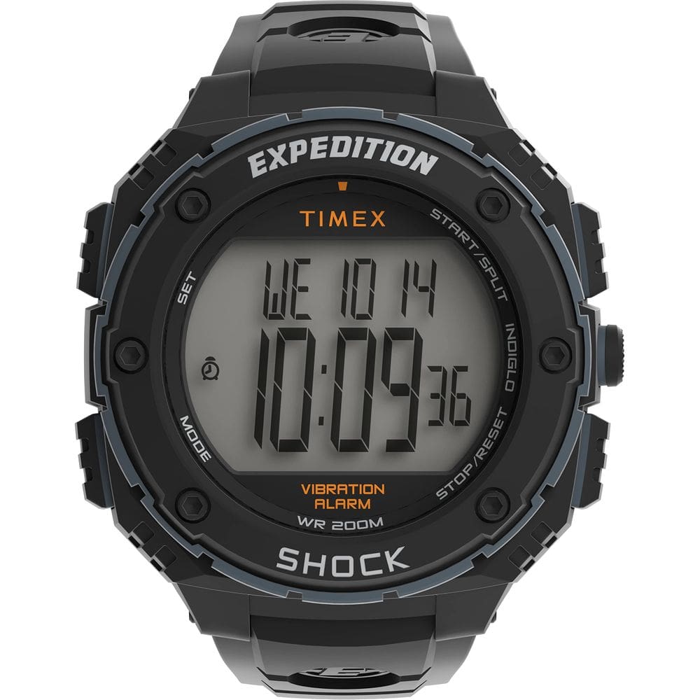 Relógio com alarme vibratório masculino Timex Expedition Shock XL 50 mm
