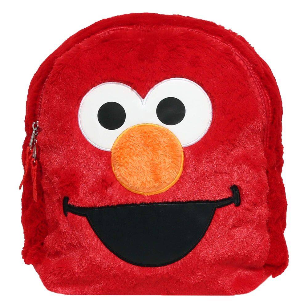Mochila Sesame Street Plush Elmo para viagens escolares de crianças