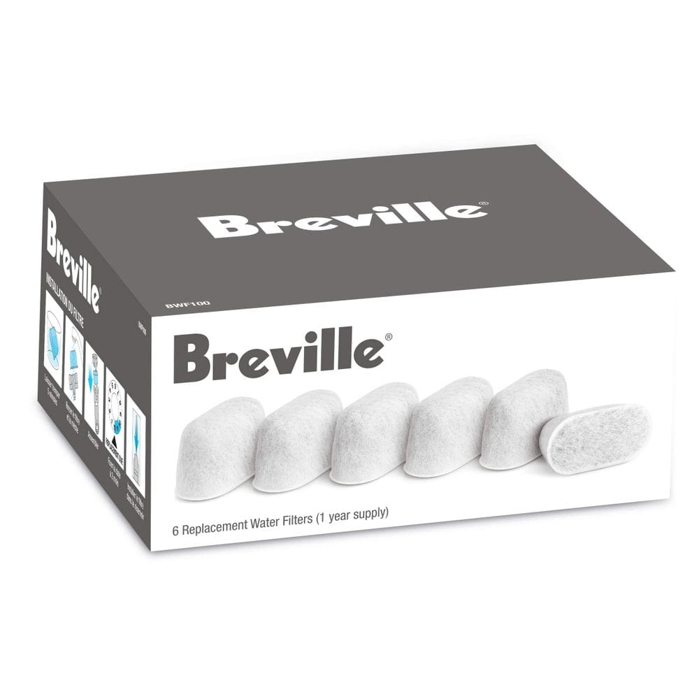 Filtros de carvão vegetal, pacote com 6 unidades para máquinas de café expresso Breville