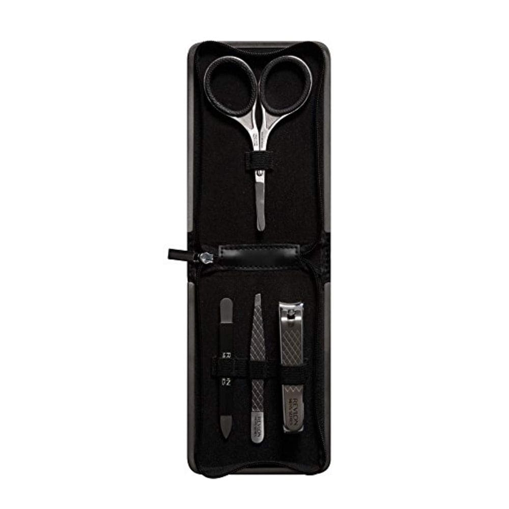 Kit de higiene Revlon para homens, cortador de unhas, tesoura e pinça