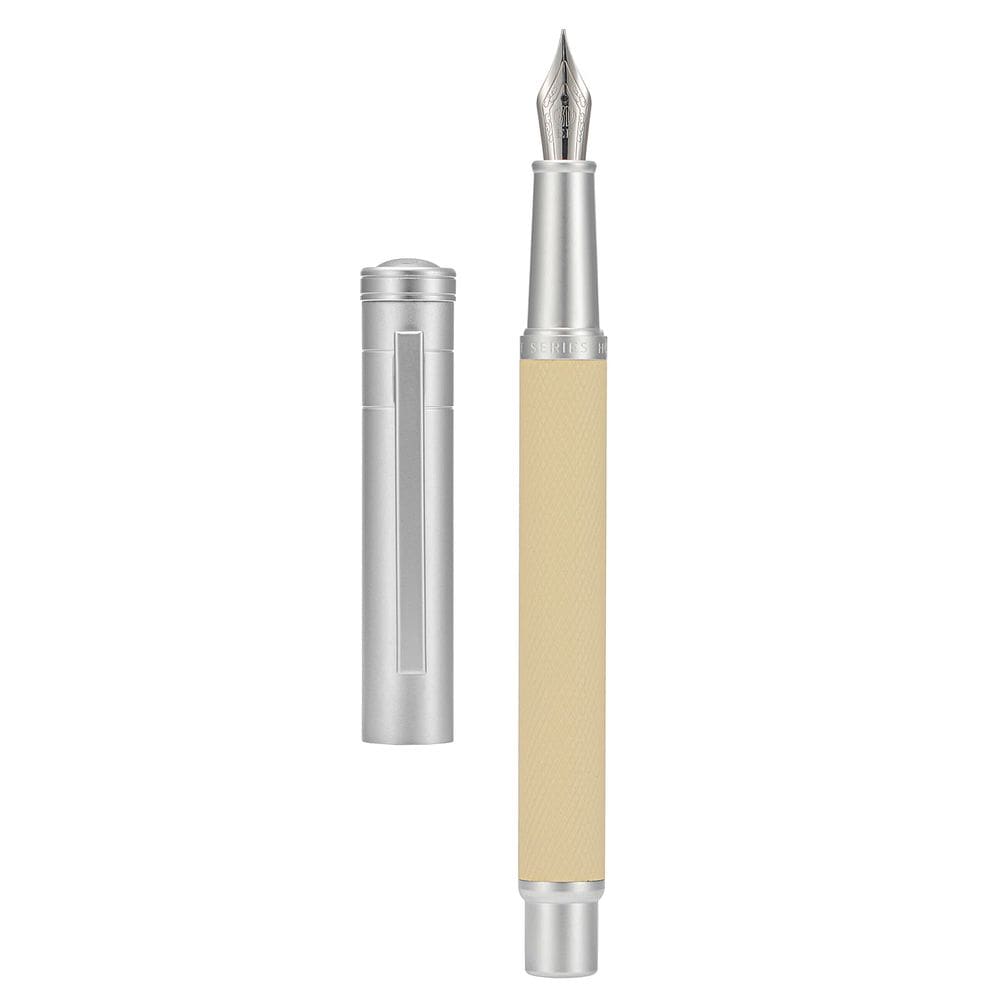 Caneta-tinteiro Asvine Silver Birch Forest Aluminium Extra Fine