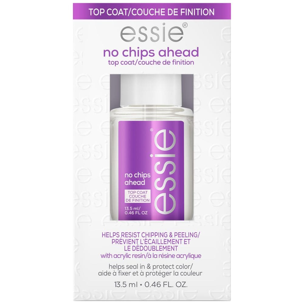 Nail Care Top Coat essie No Chips Ahead 13,5 ml, qualidade de salão